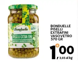 Extra Supermercati Bonduelle piselli extrafini vasovetro offerta