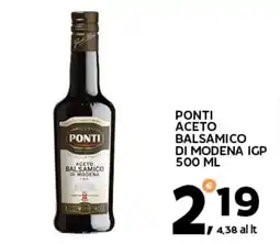 Extra Supermercati Ponti aceto balsamico di modena igp offerta