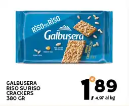 Extra Supermercati Galbusera riso su riso crackers offerta