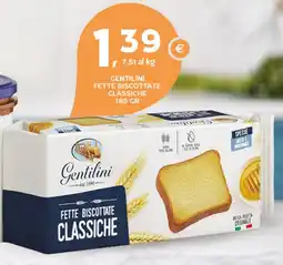 Extra Supermercati Gentilini fette biscottate classiche offerta