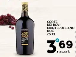Extra Supermercati Corte dei rovi montepulciano doc offerta