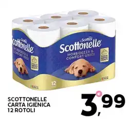 Extra Supermercati Scottonelle carta igienica 12 rotoli offerta
