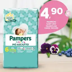 Extra Supermercati Pampers baby dry pannolini varie misure offerta