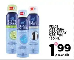 Extra Supermercati Felce azzurra deo spray vari tipi offerta