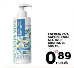 Extra Supermercati Energia viva sapone mani neutro/ idratante offerta