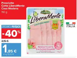Carrefour Prosciutto Cotto LiberaMente Casa Modena offerta