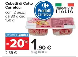 Carrefour Cubetti di Cotto Carrefour offerta