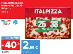 Carrefour Pizza Rettangolare Margherita 26x38 Italpizza offerta