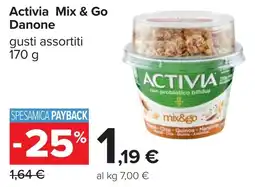 Carrefour Activia Mix & Go Danone offerta