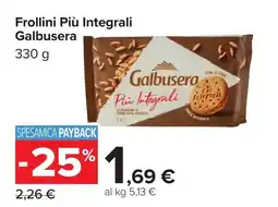 Carrefour Frollini Più Integrali Galbusera offerta