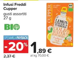 Carrefour Infusi Freddi Cupper offerta
