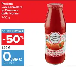 Carrefour Passata Lampomodoro le Conserve della Nonna offerta