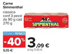 Carrefour Carne Simmenthal offerta