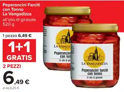 Carrefour Peperoncini Farciti con Tonno La Vangadizza offerta