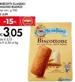 Bennet Biscotti classici MULINO BIANCO tipi vari offerta