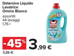 Carrefour Detersivo Liquido Lavatrice Omino Bianco offerta