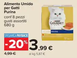 Carrefour Alimento Umido per Gatti Purina offerta