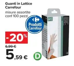Carrefour Guanti in Lattice Carrefour offerta