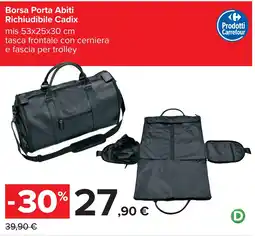 Carrefour Borsa Porta Abiti Richiudibile Cadix offerta