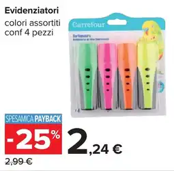 Carrefour Evidenziatori offerta
