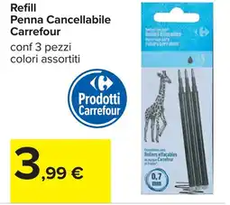 Carrefour Refill Penna Cancellabile Carrefour offerta