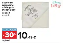 Carrefour Sconto su Accappatoi a Triangolo Disney Baby offerta
