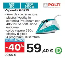 Carrefour POLTI Vaporella QS210 offerta