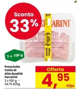 Eurospar Prosciutto Cotto di Alta Qualità Ferrarini offerta