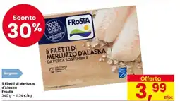 Eurospar 5 Filetti di Merluzzo d'Alaska Frosta offerta