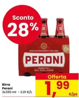 Eurospar Birra Peroni offerta