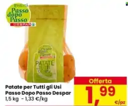 Eurospar Patate per Tutti gli Usi Passo Dopo Passo Despar offerta
