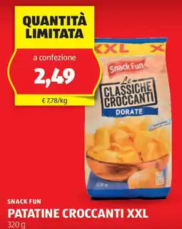 ALDI SNACK FUN Patatine croccanti xxl offerta