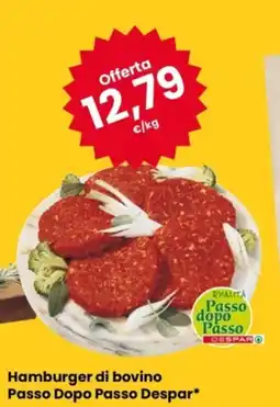 Eurospar Hamburger di bovino Passo Dopo Passo Despar offerta