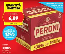 ALDI PERONI birra 4,7% vol. offerta