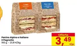 Eurospar Panino Alpino o Italiano Il Pagnotto offerta