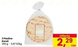 Eurospar 3 Piadine Randi offerta