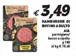 Coal Hamburger di bovino adulto AIA offerta