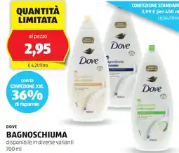ALDI DOVE BAGNOSCHIUMA disponibile in diverse varianti offerta