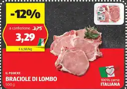 ALDI Il podere braciole di lombo offerta