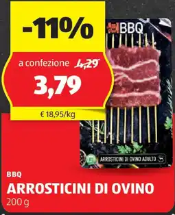ALDI Bbq arrosticini di ovino offerta
