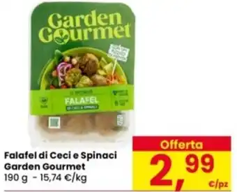 Eurospar Falafel di Ceci e Spinaci Garden Gourmet offerta