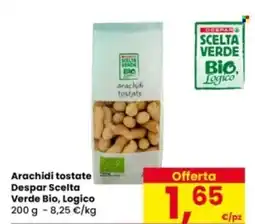 Eurospar Arachidi tostate Despar Scelta Verde Bio, Logico offerta