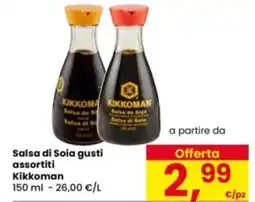 Eurospar Salsa di Soia gusti assortiti Kikkoman offerta