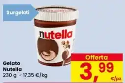 Eurospar Gelato Nutella offerta