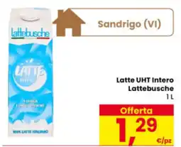 Eurospar Latte UHT Intero Lattebusche offerta