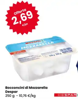 Eurospar Bocconcini di Mozzarella Despar offerta
