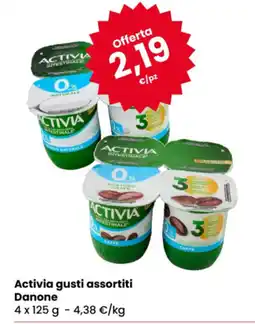 Eurospar Activia gusti assortiti Danone offerta