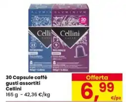 Eurospar 30 Capsule caffè gusti assortiti Cellini offerta