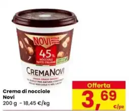 Eurospar Crema di nocciole Novi offerta
