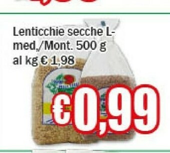 Lenticchie secche